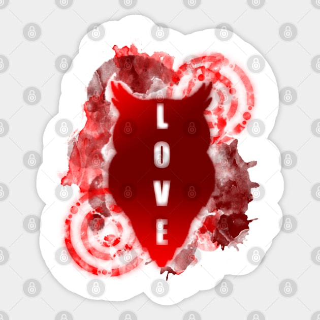 Owls Love Target Sticker by Not Meow Designs 